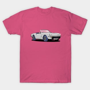 White Triumph Spitfire Car T-Shirt